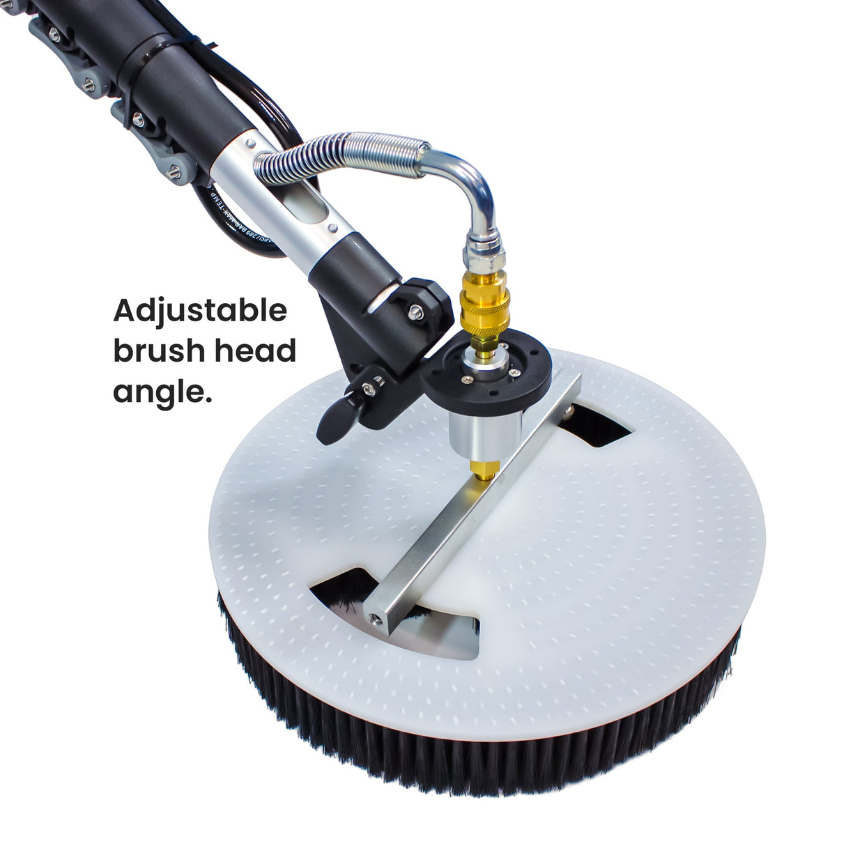 Aquaspray Rotary Solar Panel/Roof Cleaning Brush With 18ft Telescopic Lance