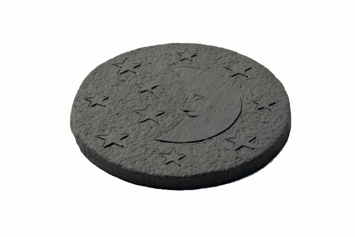 Stepping stone moon Welsh slate