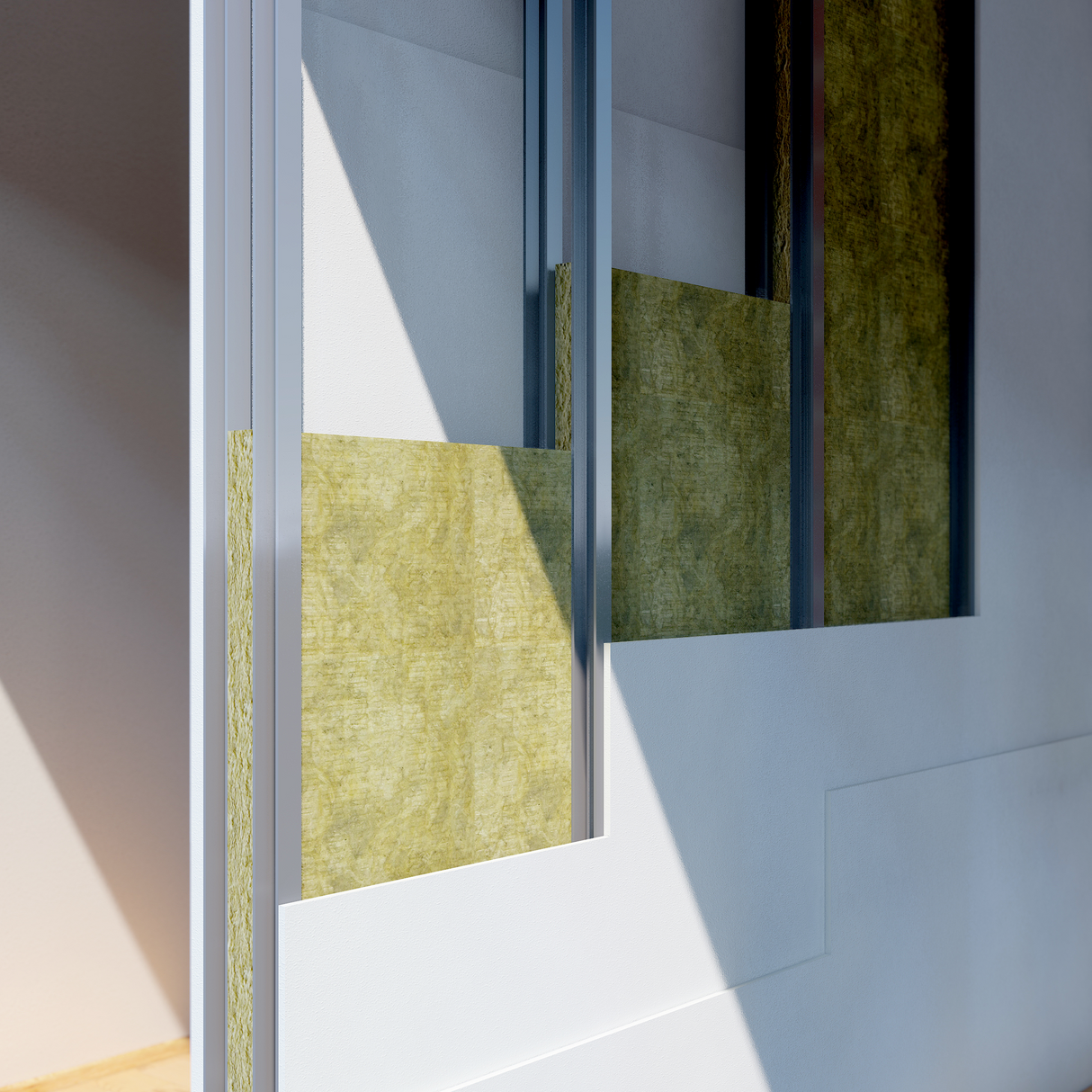 Rockwool RWA45 Fire Rated Acoustic Insulation Slabs 1200×600x25mm