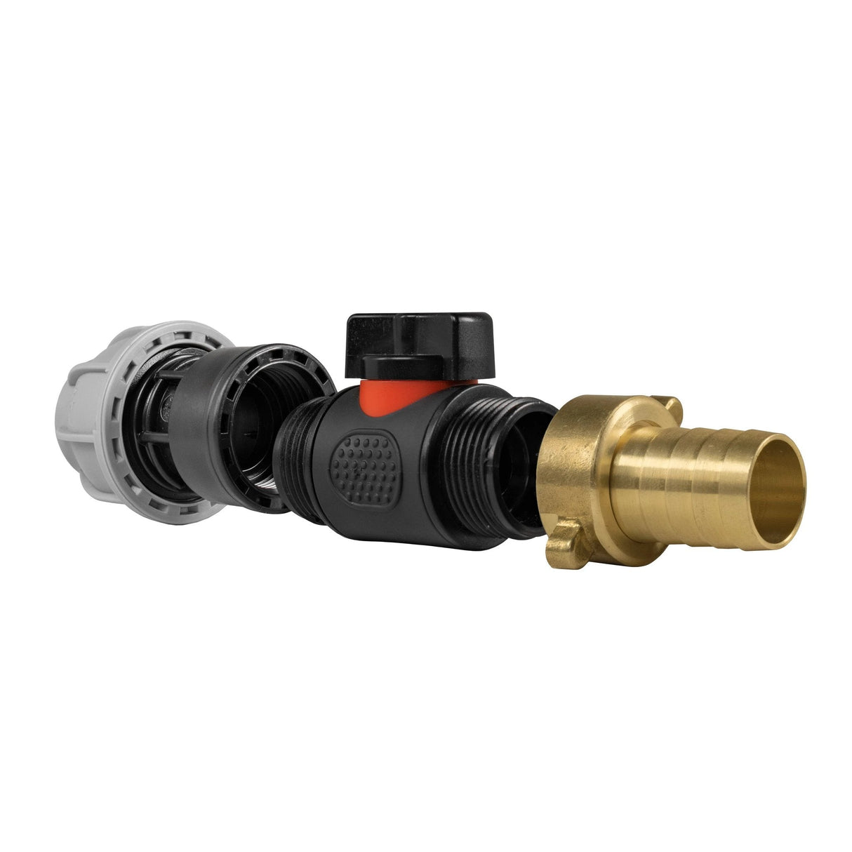 20mm MDPE Straight with In-Line BSPM Valve and 19mm Brass Barb - Armstrong Cheshire