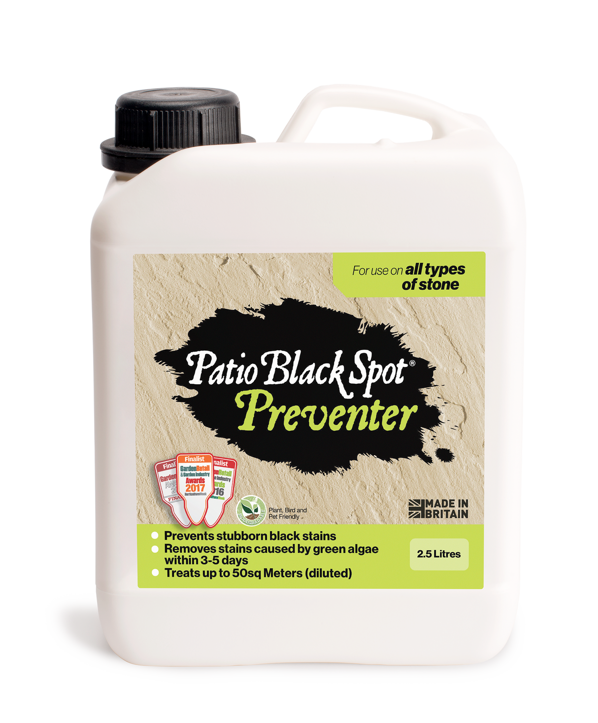 Patio Black Spot Preventer For All Stone Types 2.5 Litre
