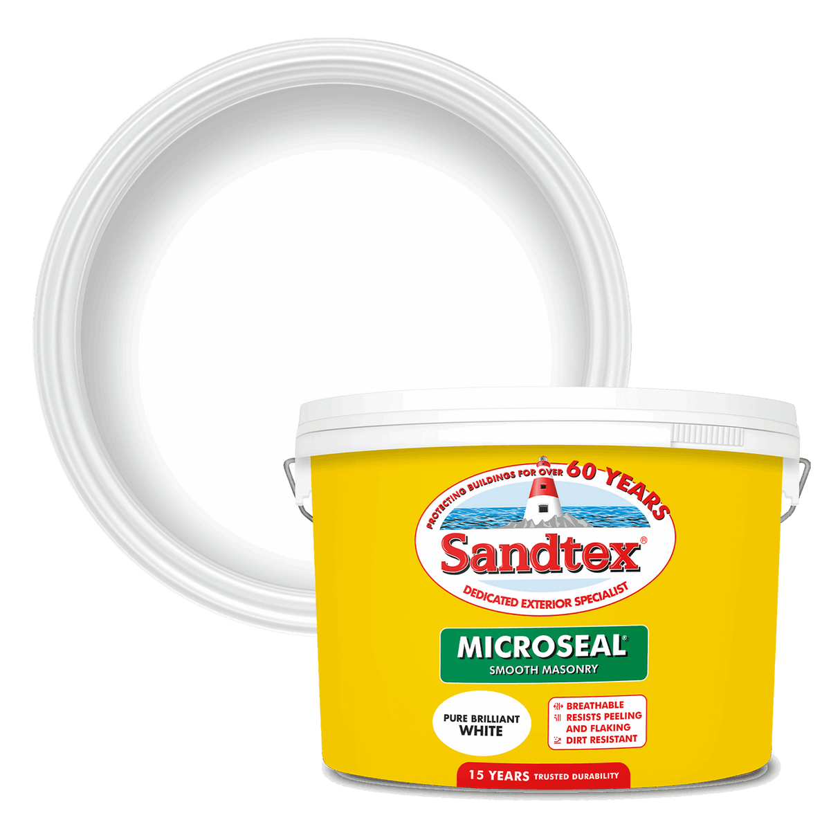 Sandtex-MasonryPaint-Microseal-Smooth-15Year-Weatherproof-Exterior-Wall-Paint-Pure-Brilliant-White-10L
