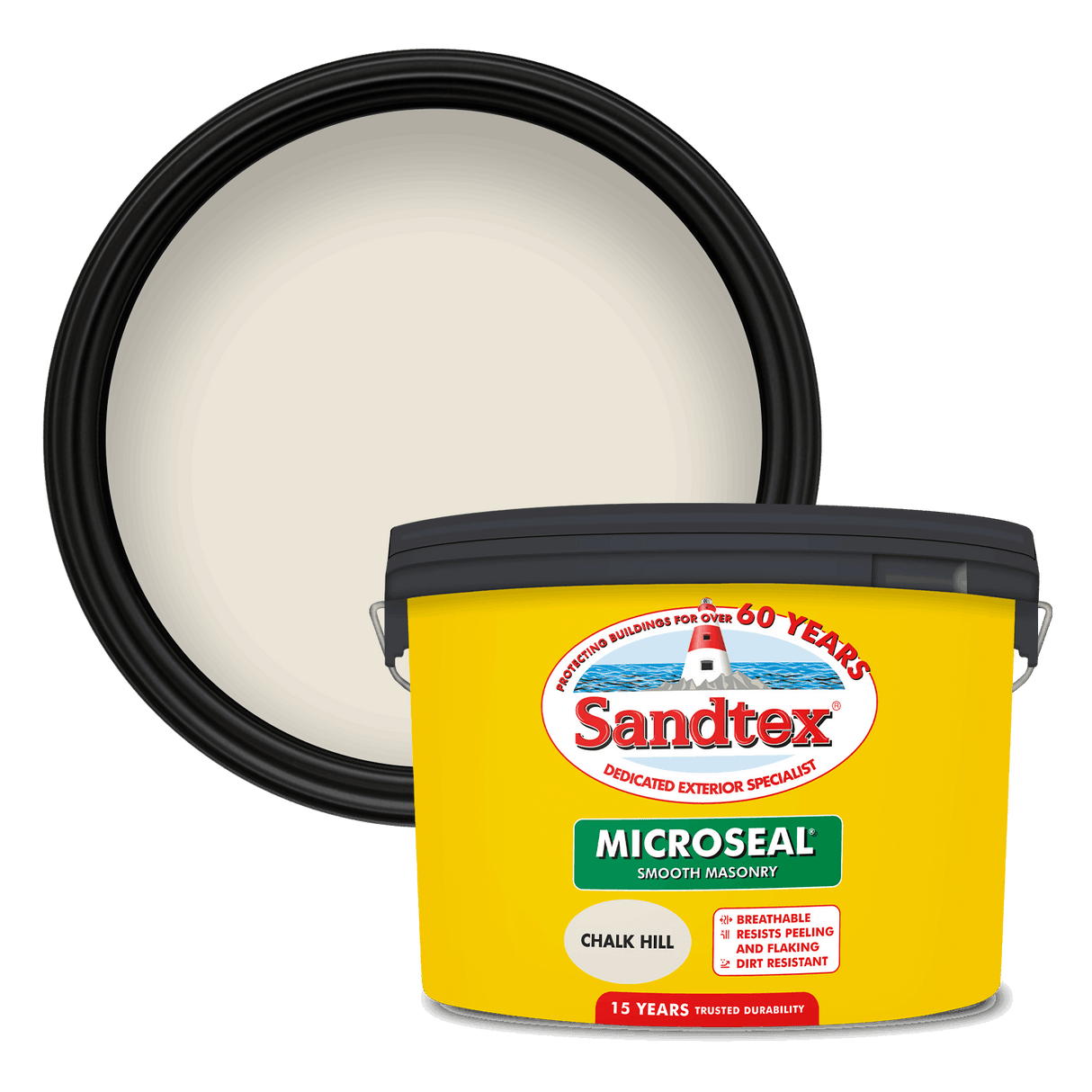 Sandtex-MasonryPaint-Microseal-Smooth-15Year-Weatherproof-Exterior-Wall-Paint-Chalk-Hill-10L
