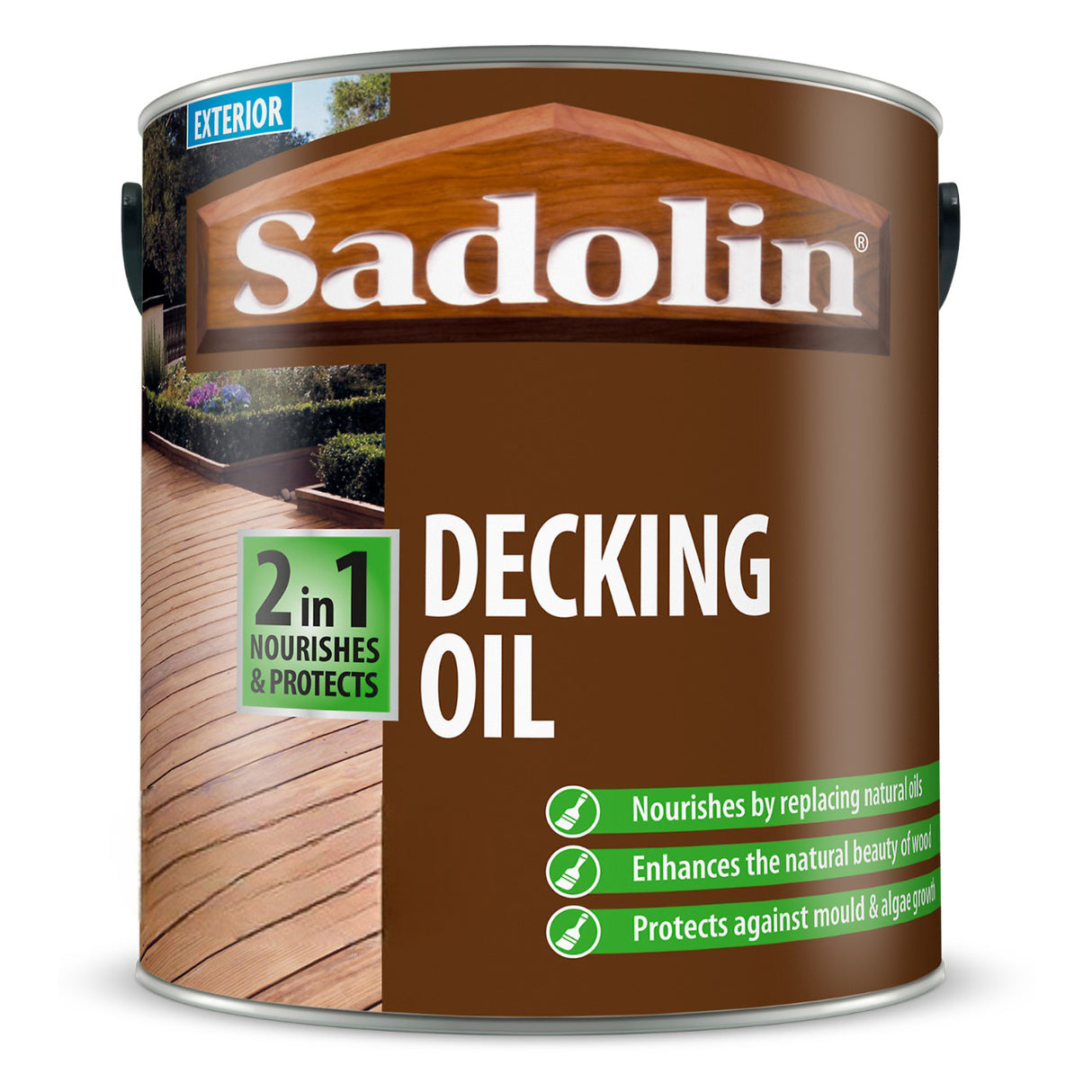 Sadolin 2 In 1 Decking Oil - 2.5 L