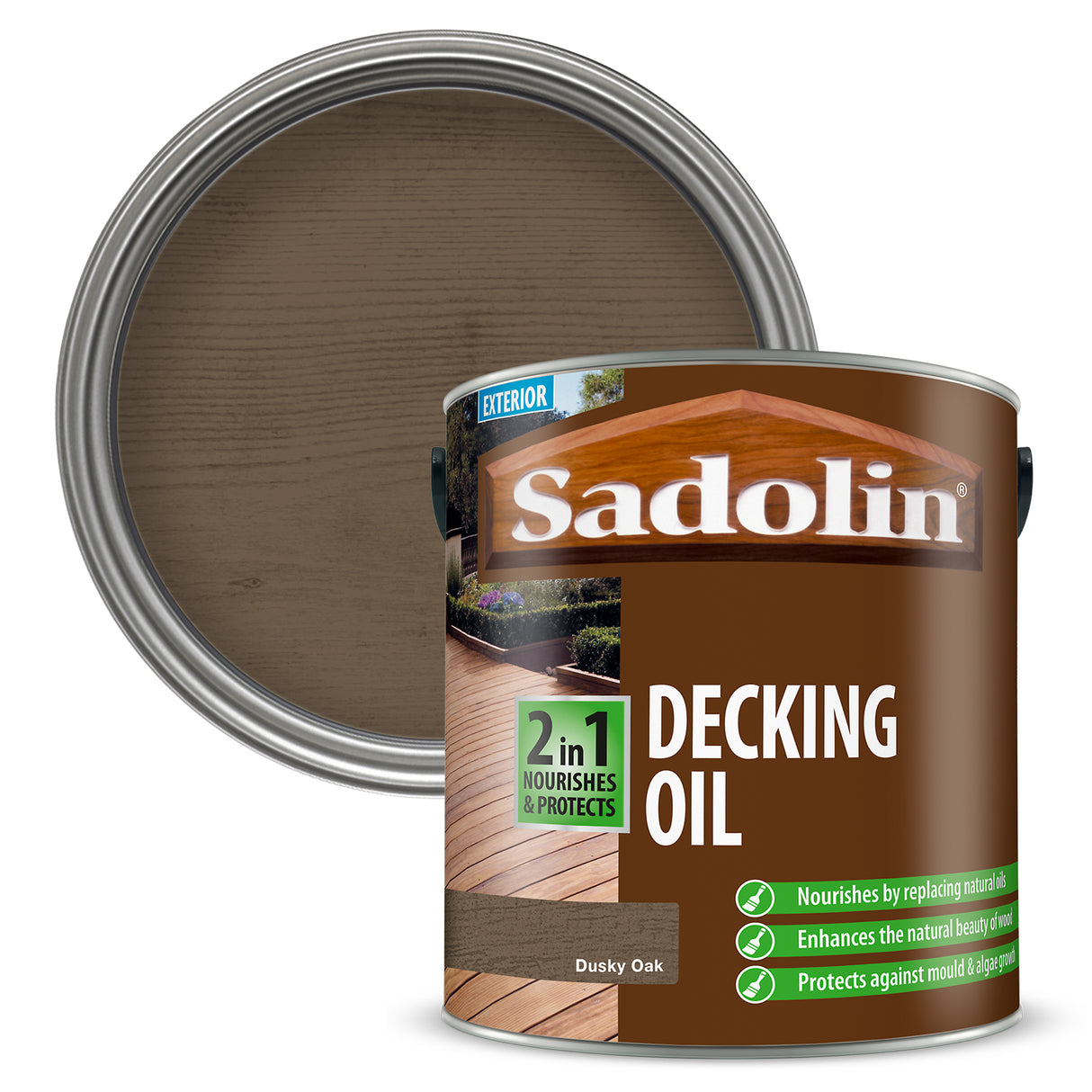Sadolin 2 In 1 Decking Oil - 2.5 L