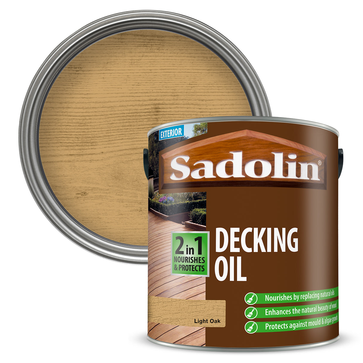 Sadolin 2 In 1 Decking Oil - 2.5 L