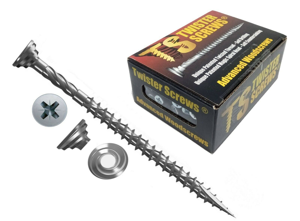 Twister Screws Advanced Multipurpose woodscrew