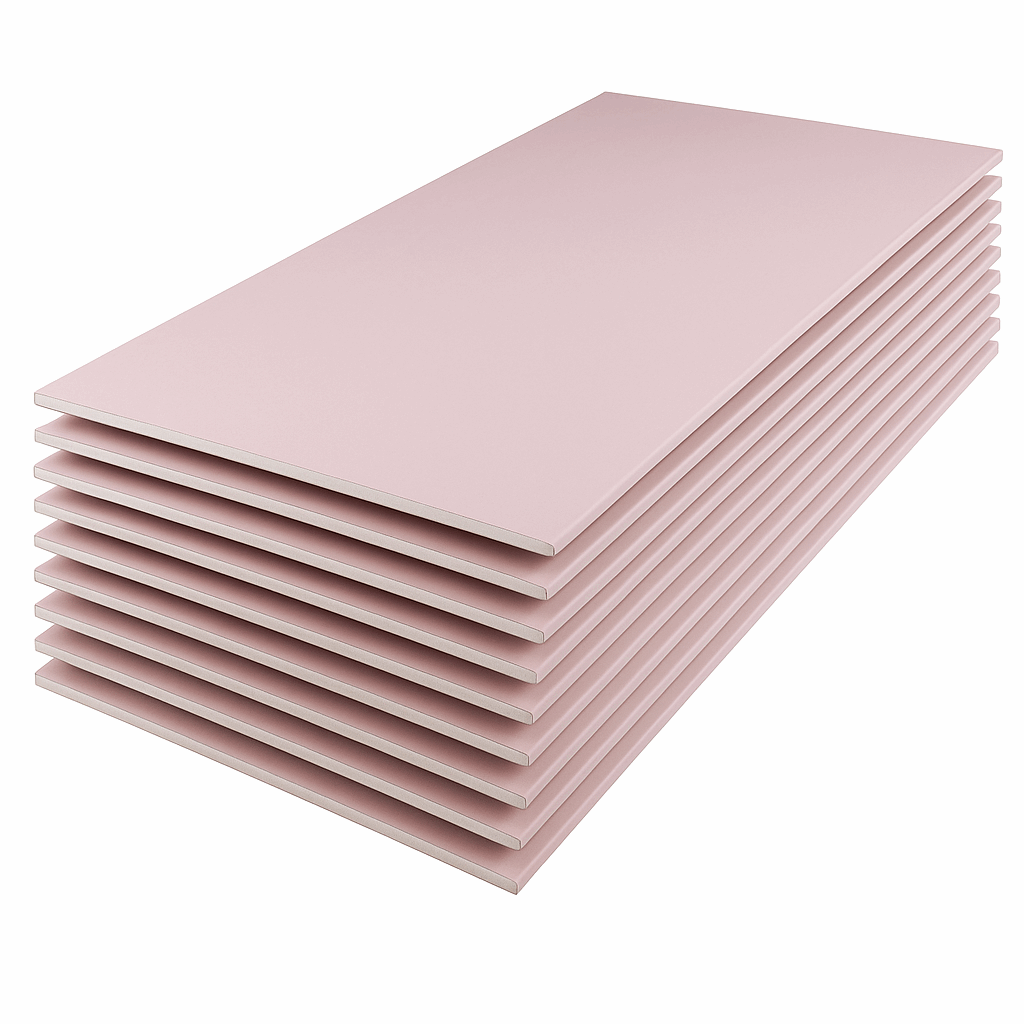 Fire resistant plasterboard