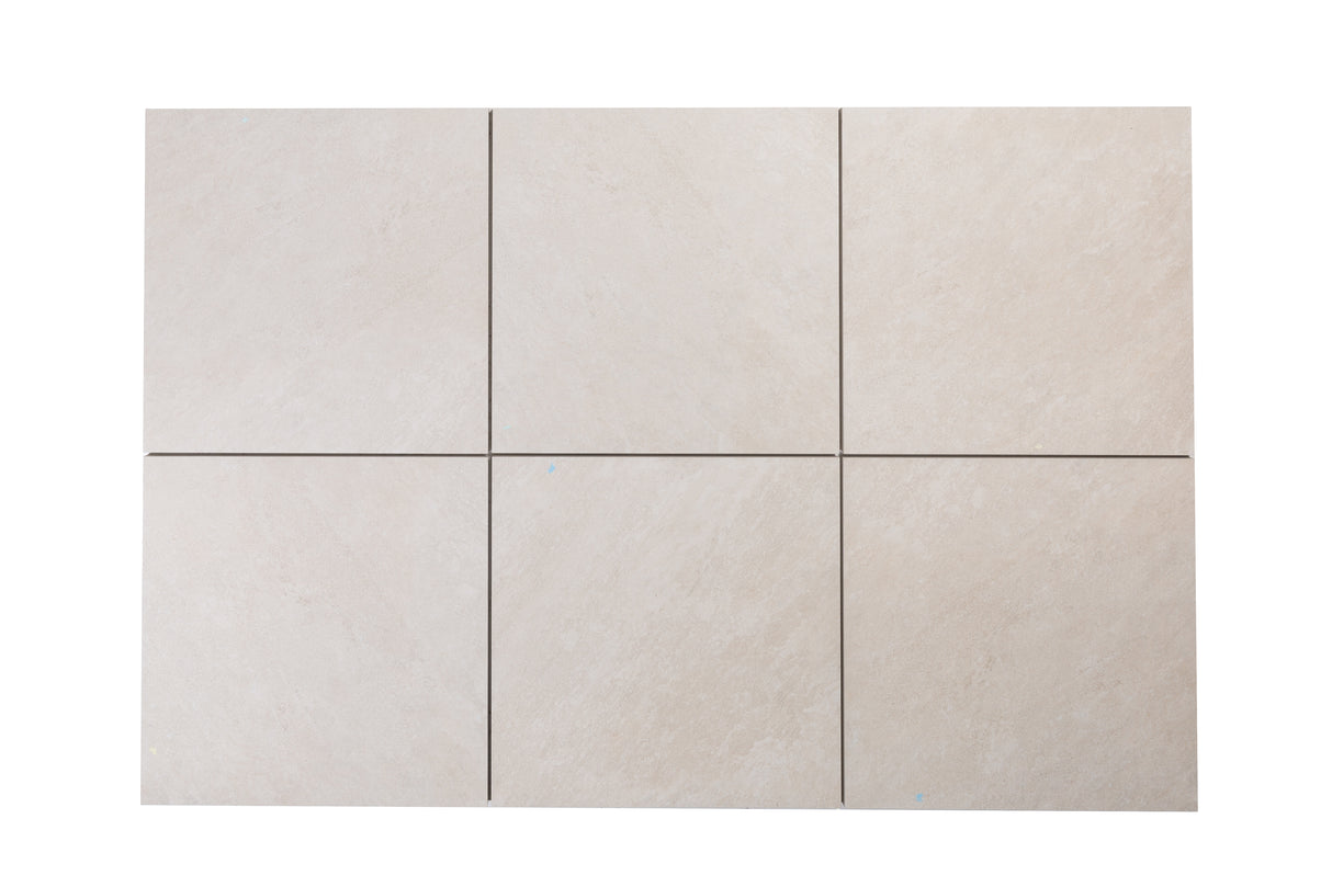 Luzia Porcelain Paving Cloud White Outdoor Tiles