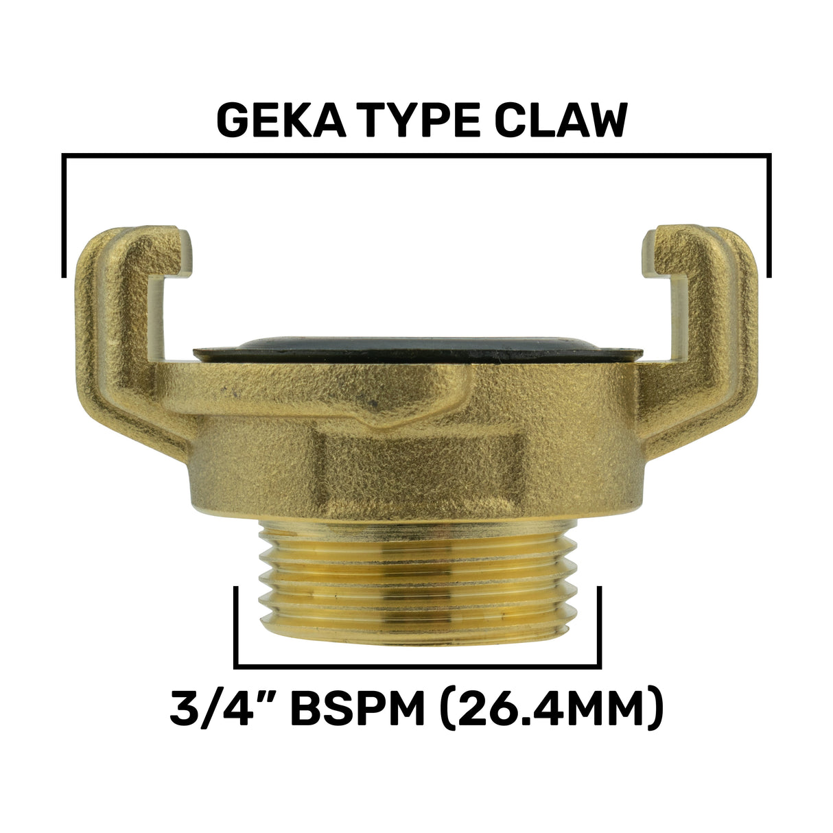 20mm MDPE Straight with In-Line BSPF Valve and Geka Type Connector