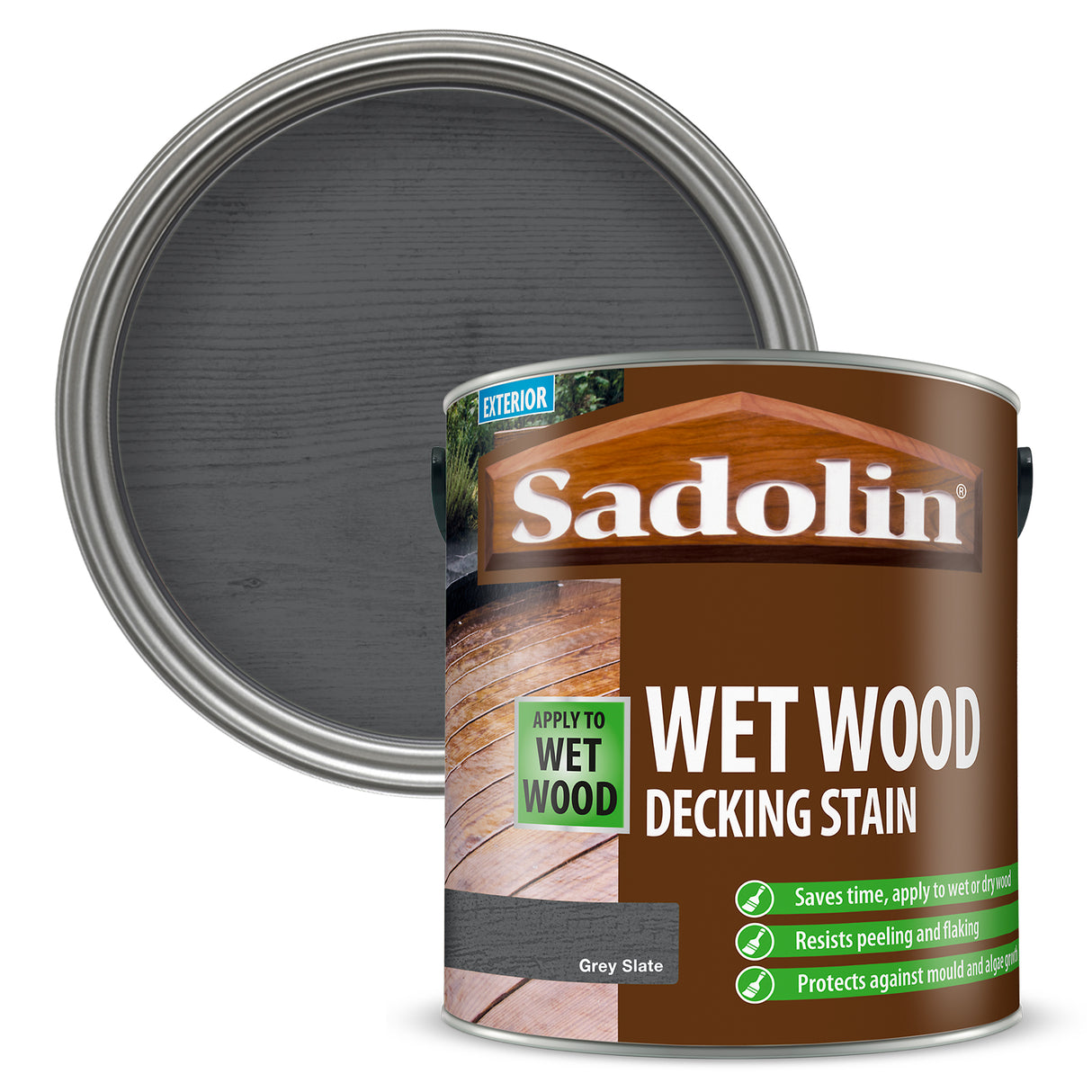 Sadolin Wet Wood Deck Stain - 2.5 L