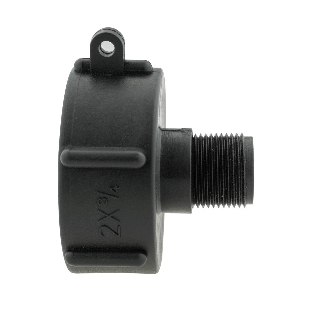 IBC 2” S60X6 Cap with BSPF Thread-Quick Connect Male Valve and Hose Connector 16mm Barb