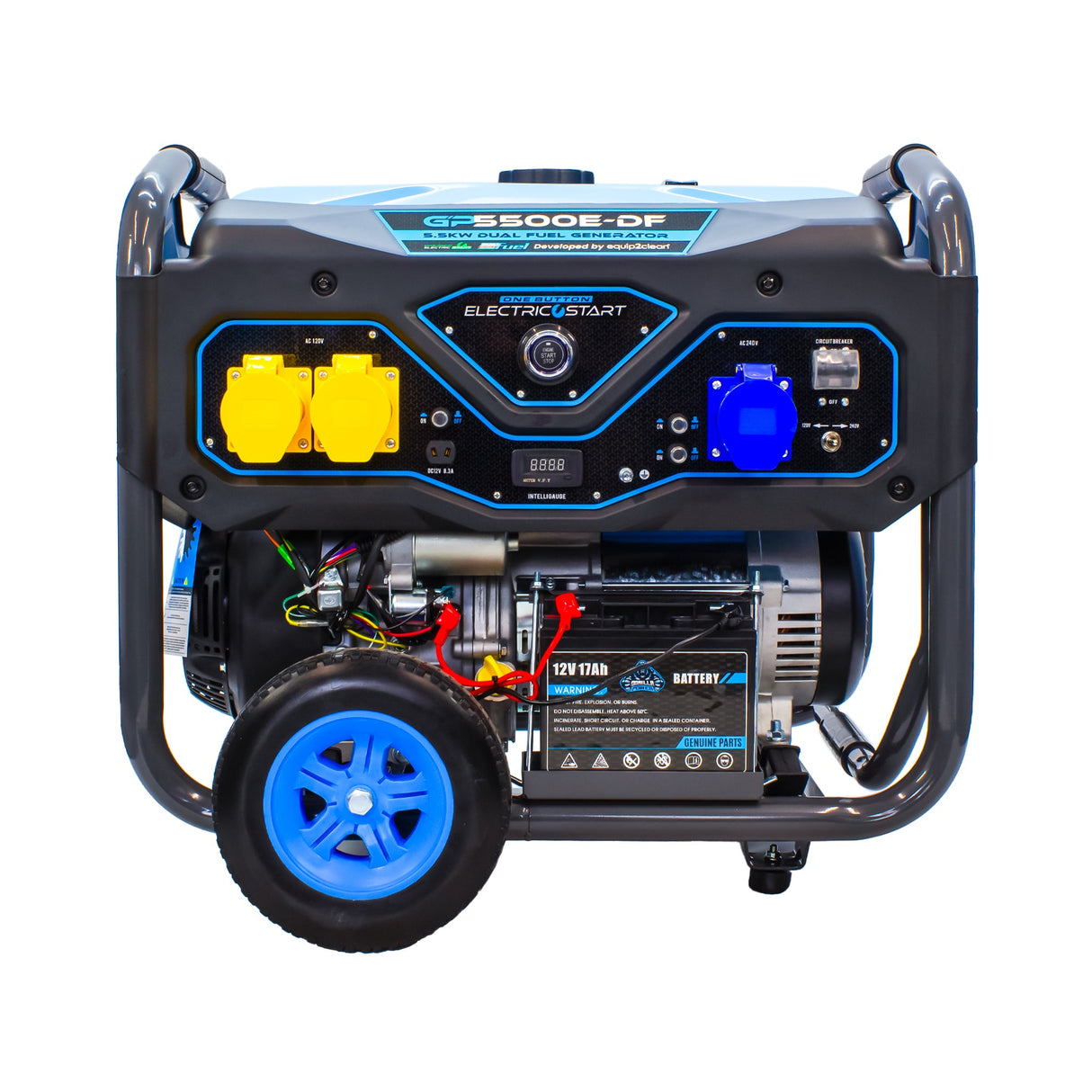 Gorilla Power 5500W Dual-Fuel Generator with Electric Start - GP5500E-DF – Reliable & Fuel Efficient