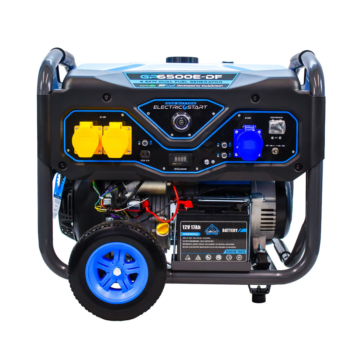Gorilla Power 6500W Dual-Fuel Generator with Electric Start - GP6500E-DF β High Performance & Versatile Power