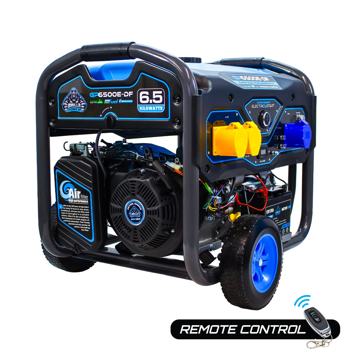 Gorilla Power 6500W Dual-Fuel Generator with Electric Start - GP6500E-DF β High Performance & Versatile Power