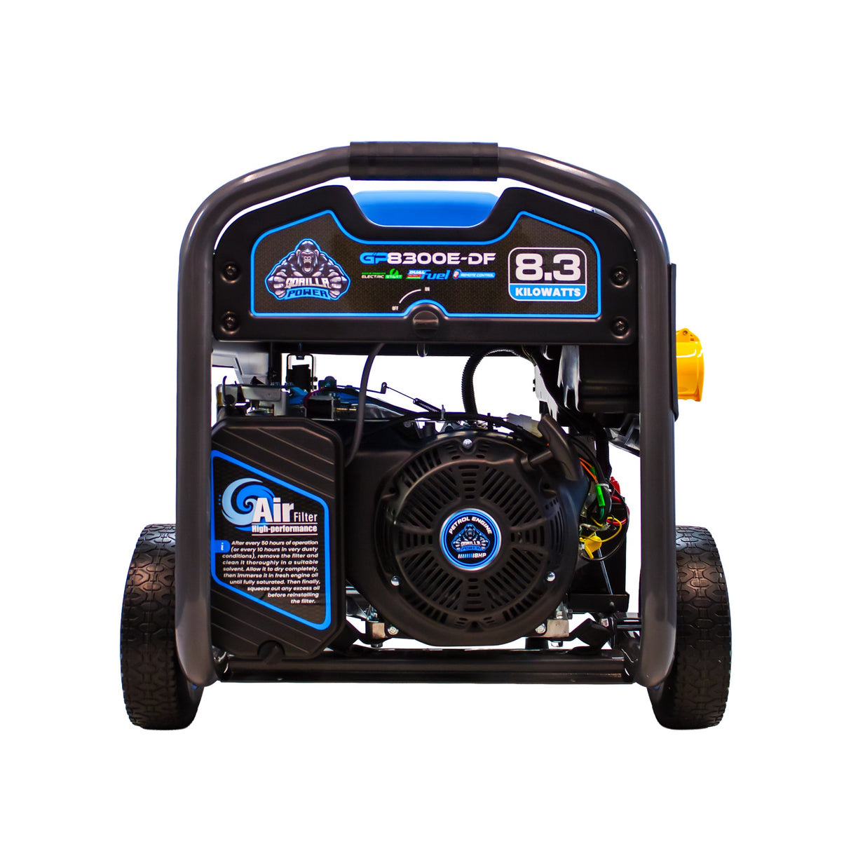 Gorilla Power 8300W Dual-Fuel Generator with Electric Start - GP8300E-DF - High-Capacity & Reliable Power