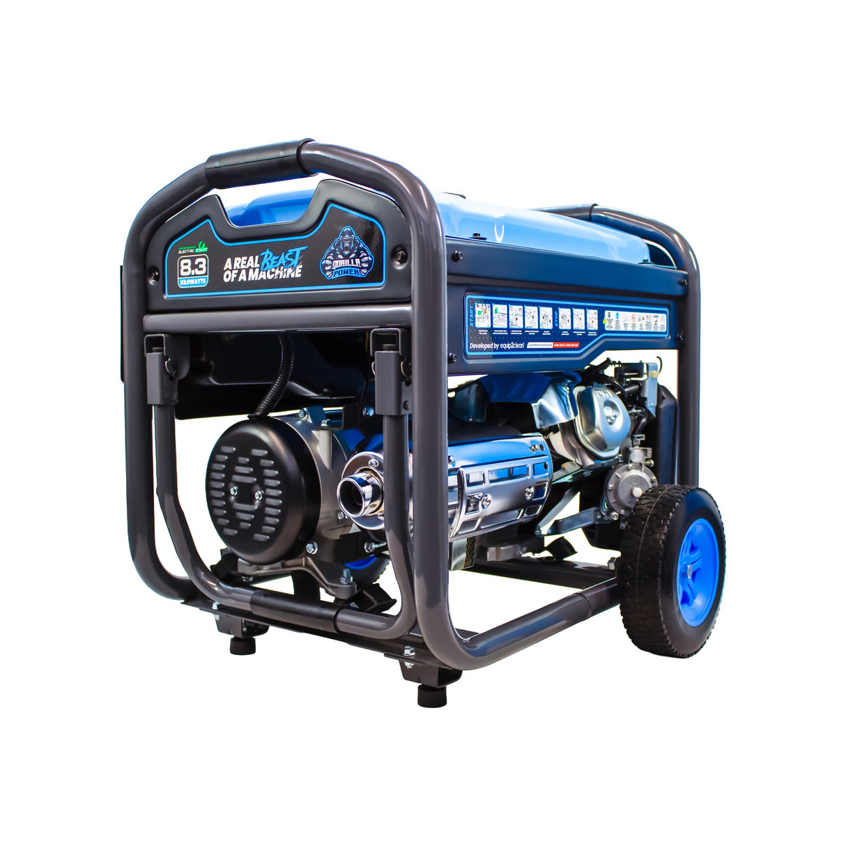 Gorilla Power 8300W Dual-Fuel Generator with Electric Start - GP8300E-DF - High-Capacity & Reliable Power