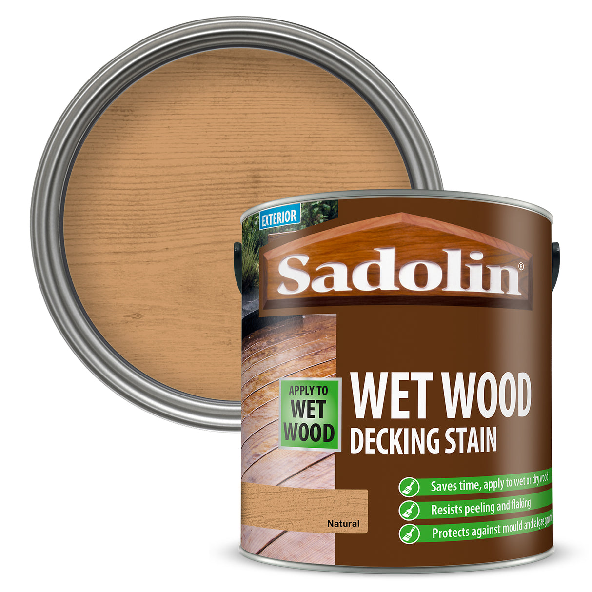 Sadolin Wet Wood Deck Stain - 2.5 L