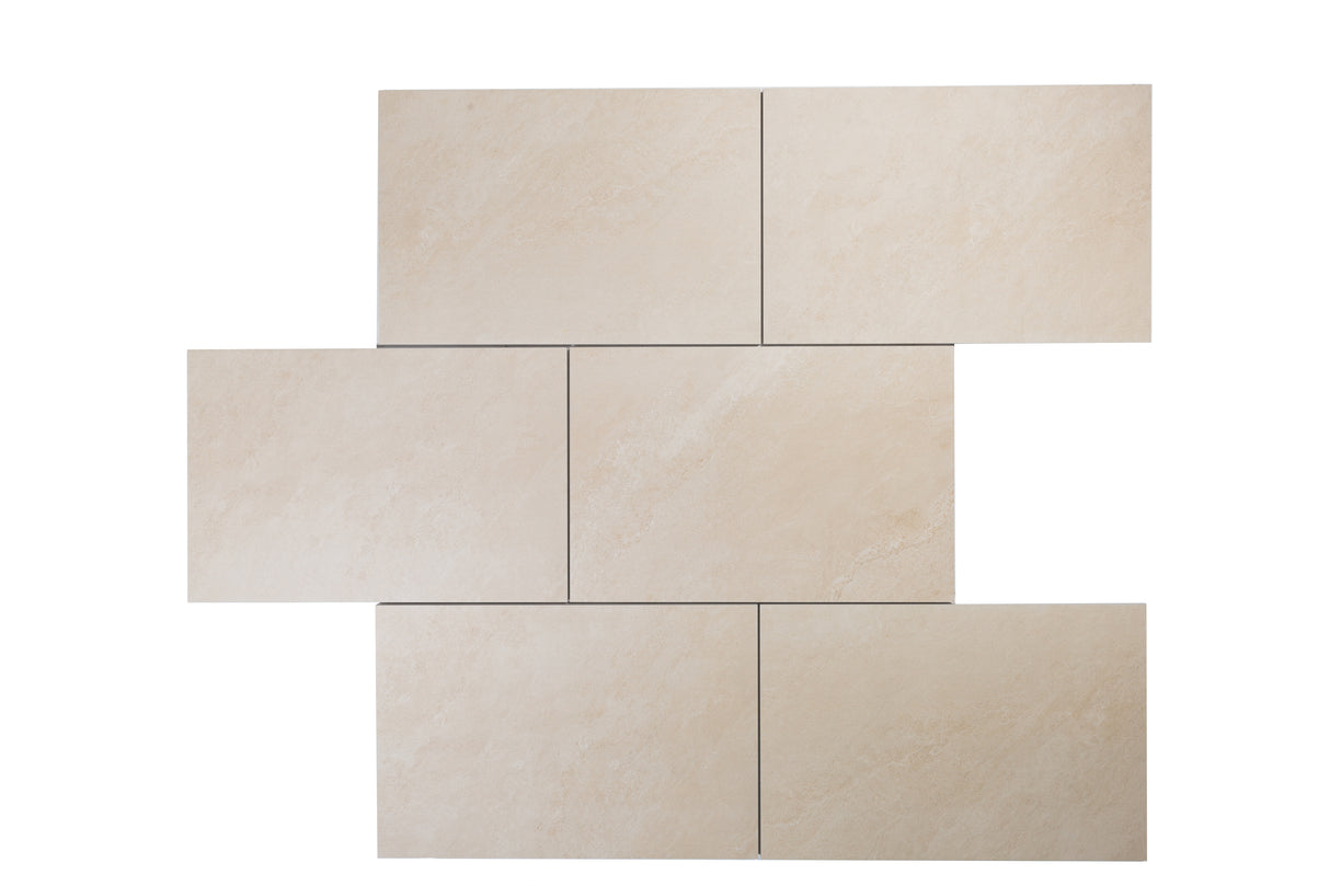 Luzia Porcelain Paving  Polar Ivory Outdoor Tiles