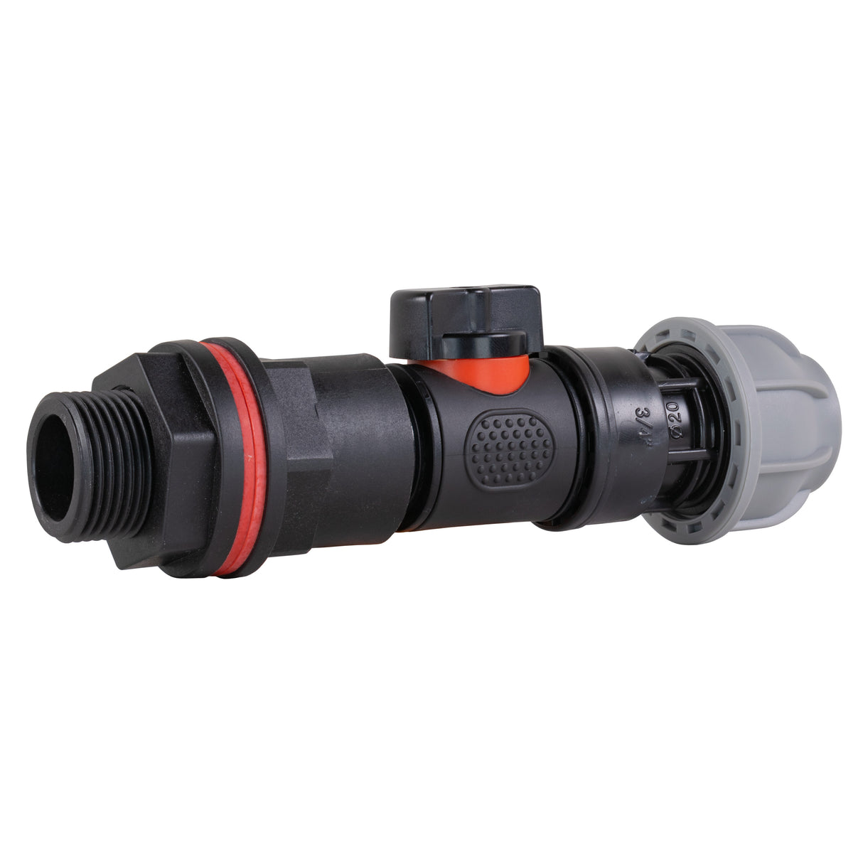 Water Butt Kit 3/4" with In-Line Valve + 25mm MDPE Joiner and Drill Bit