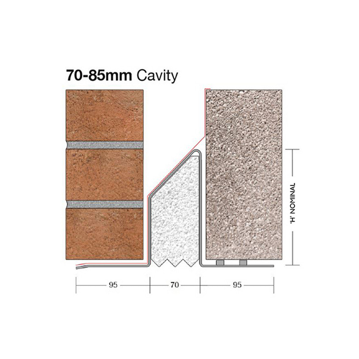 Birtley CB70 70-85mm  Cavity Lintel