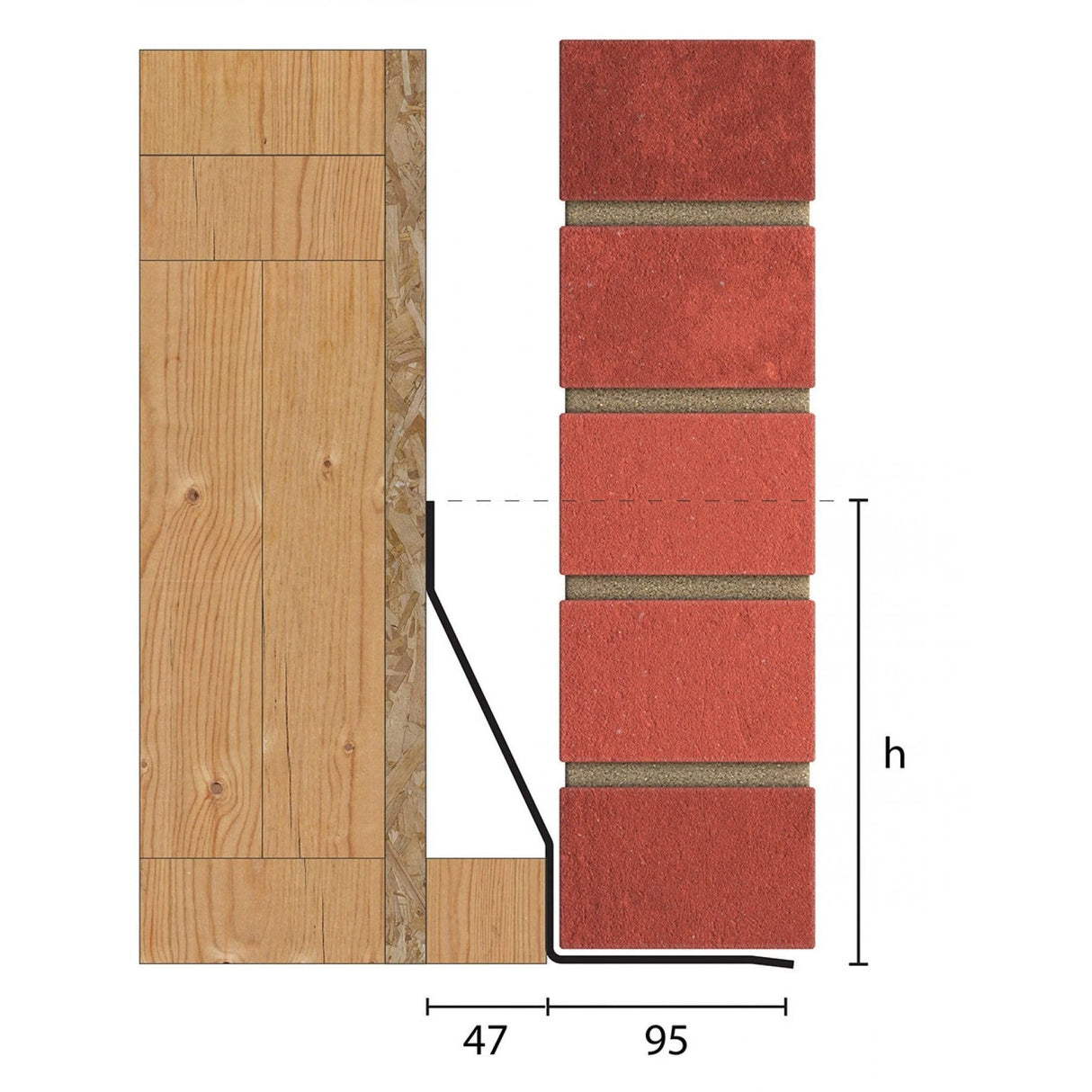 Catnic CTF5 Timber Frame Lintel 50mm Cavity - Armstrong Cheshire