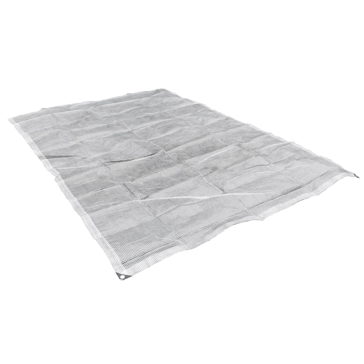 Clear XL-Grade Tarpaulin with 10 x 6" Bungee Balls (Black) and 10 x Screw Type Tarp Clips