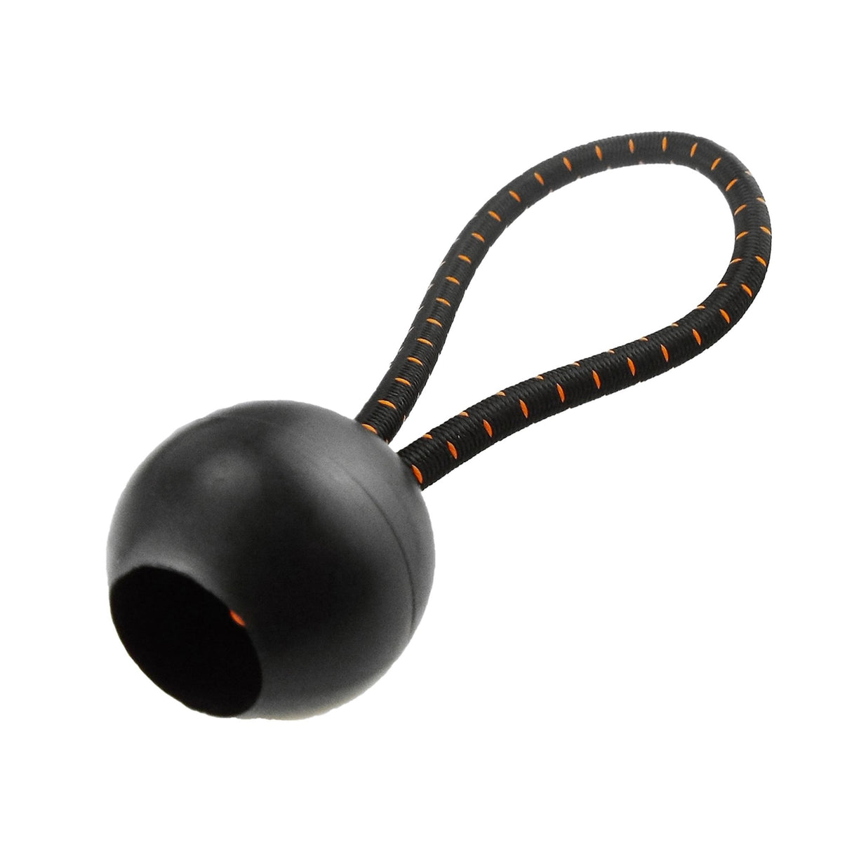 Clear XL-Grade Tarpaulin with 10 x 6" Bungee Balls (Black) and 10 x Screw Type Tarp Clips