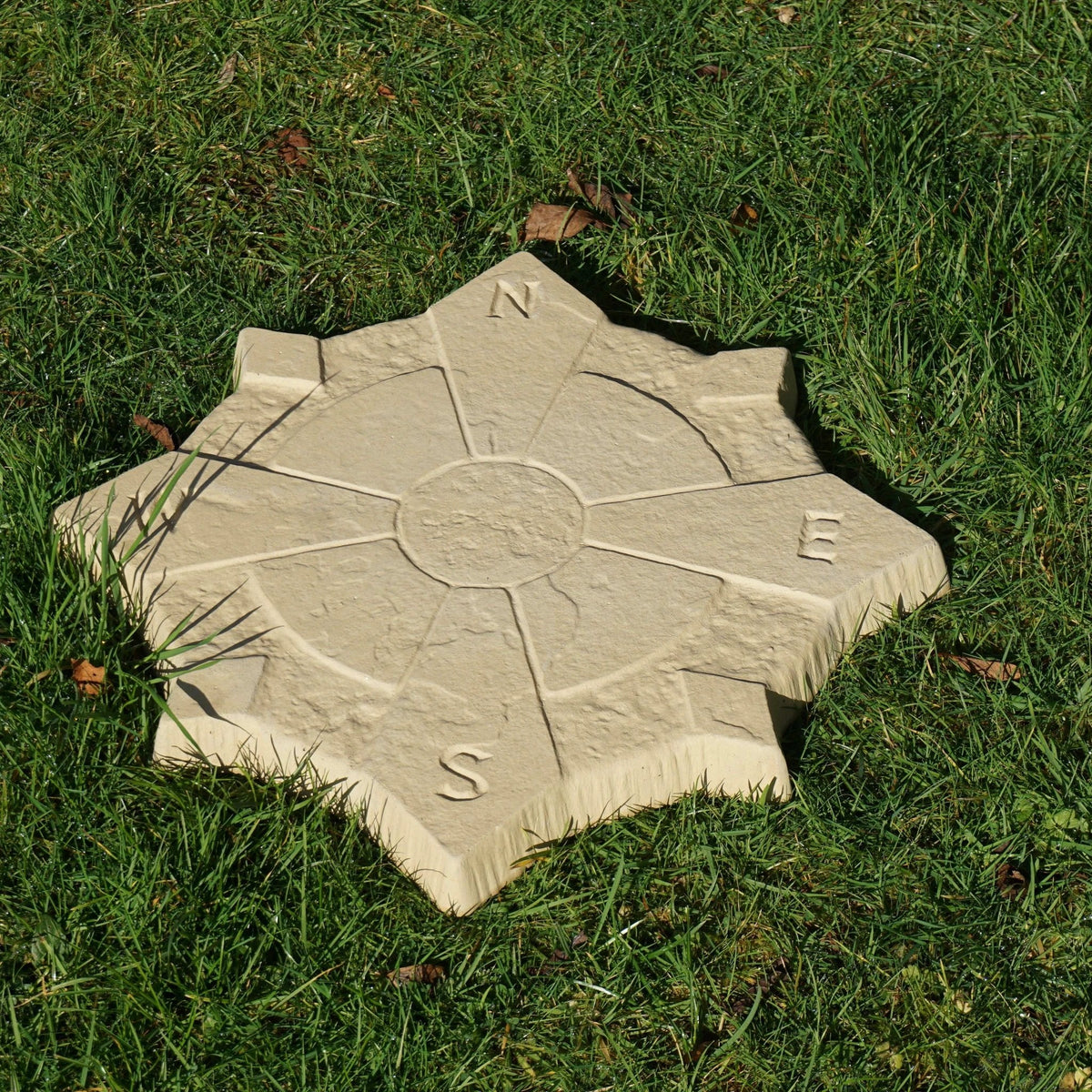 Compass Concrete Stepping Stone 440mm - Bath Buff - Pack of 25 - Armstrong Cheshire