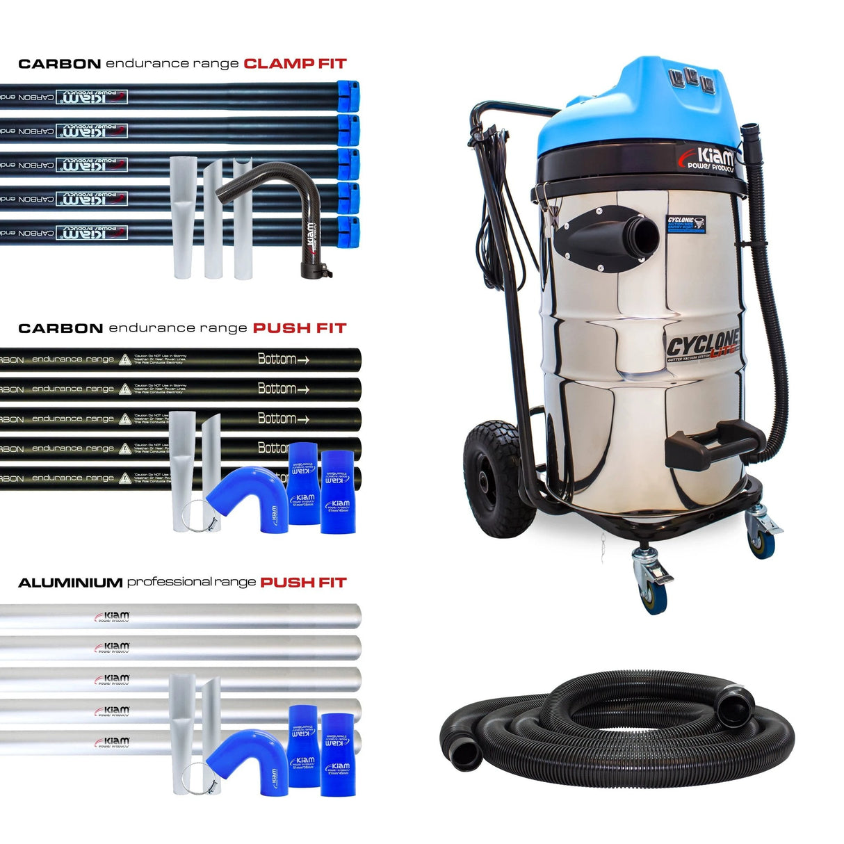 Cyclone Lite KV80 Gutter Vacuum 3600W - Side Entry - Armstrong Cheshire