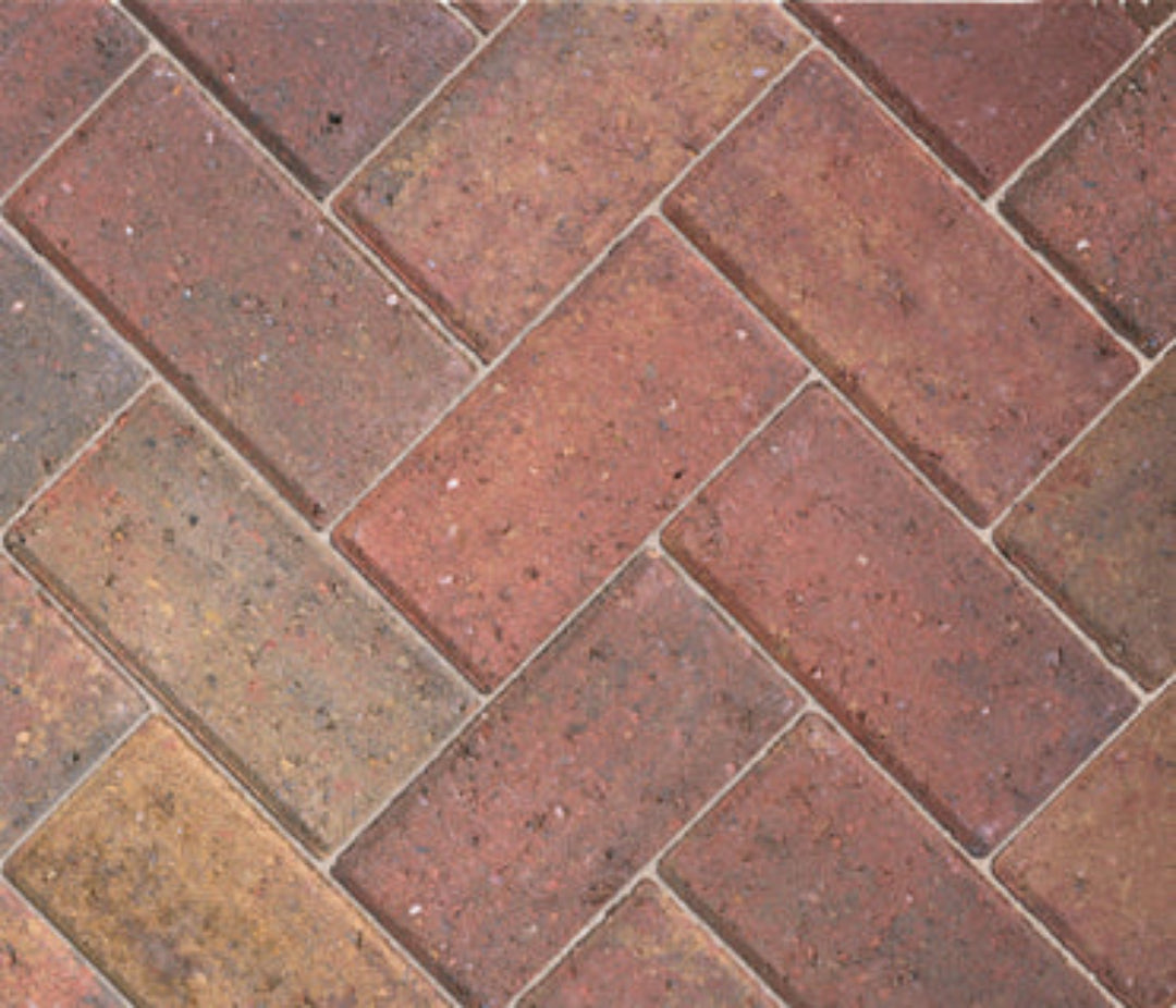 autumn block paving driveway