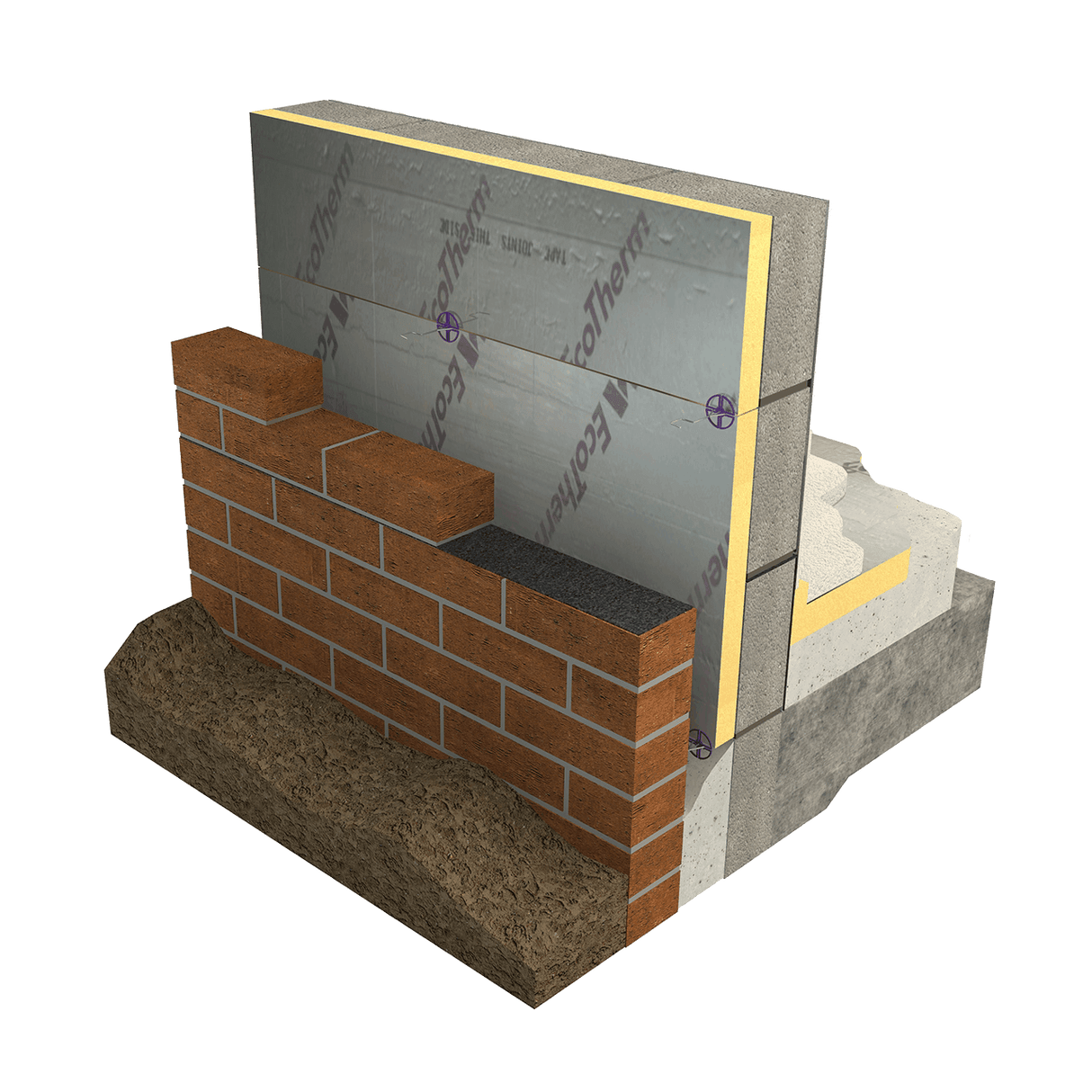 EcoTherm Eco-Cavity Wall Insulation Board (1200mm x 450mm) - Armstrong Cheshire