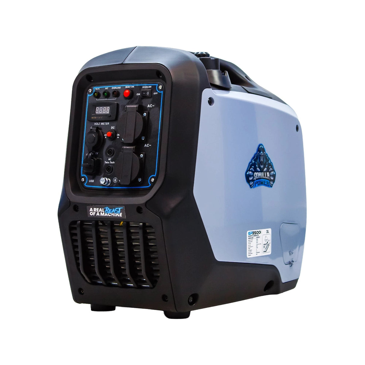 Gorilla Power 3500W Inverter Suitcase Generator - GP3500i – Powerful & Fuel Efficient - Armstrong Cheshire