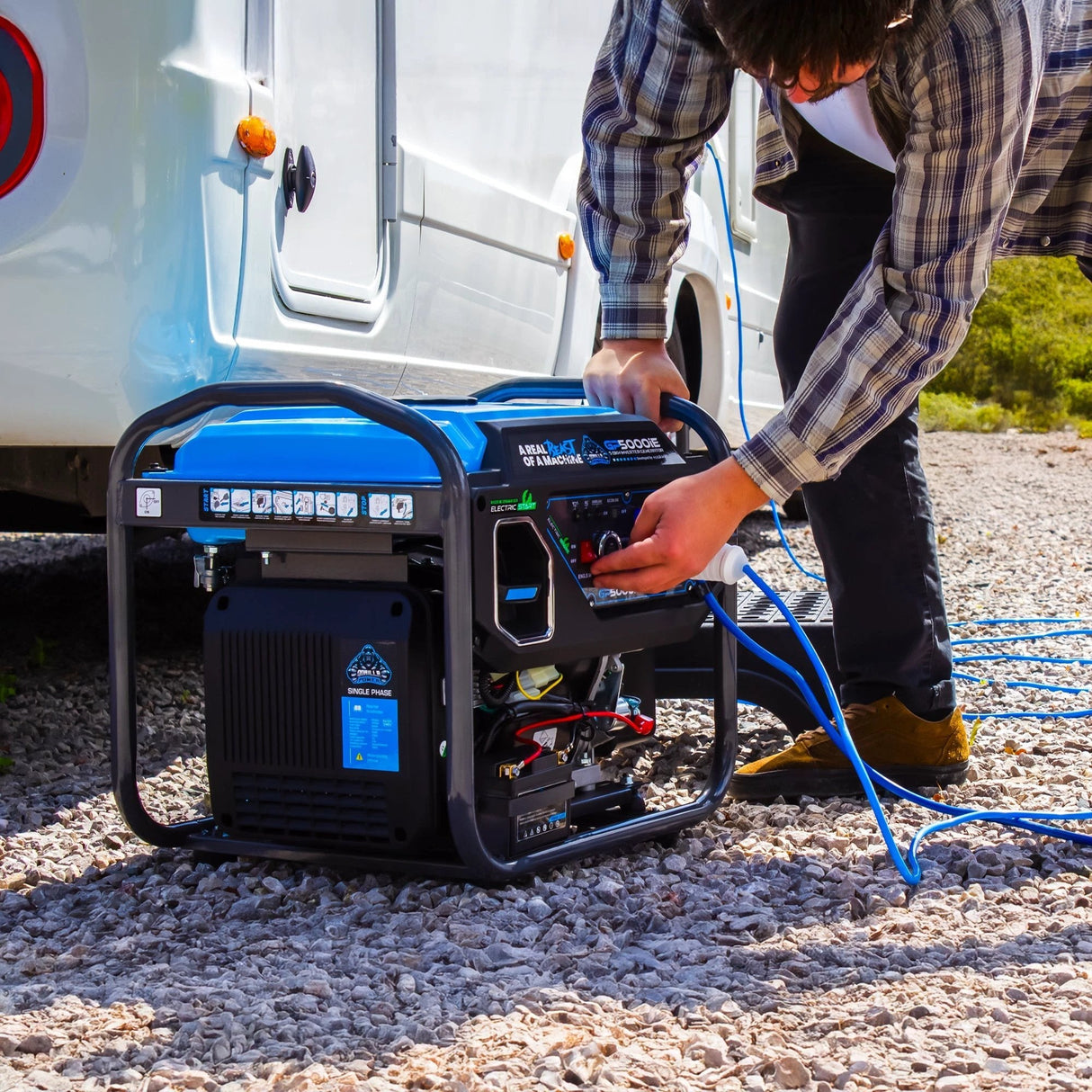 Gorilla Power 5000W Inverter Open Frame Generator with Electric Start - GP5000iE – Maximum Power & Efficiency - Armstrong Cheshire