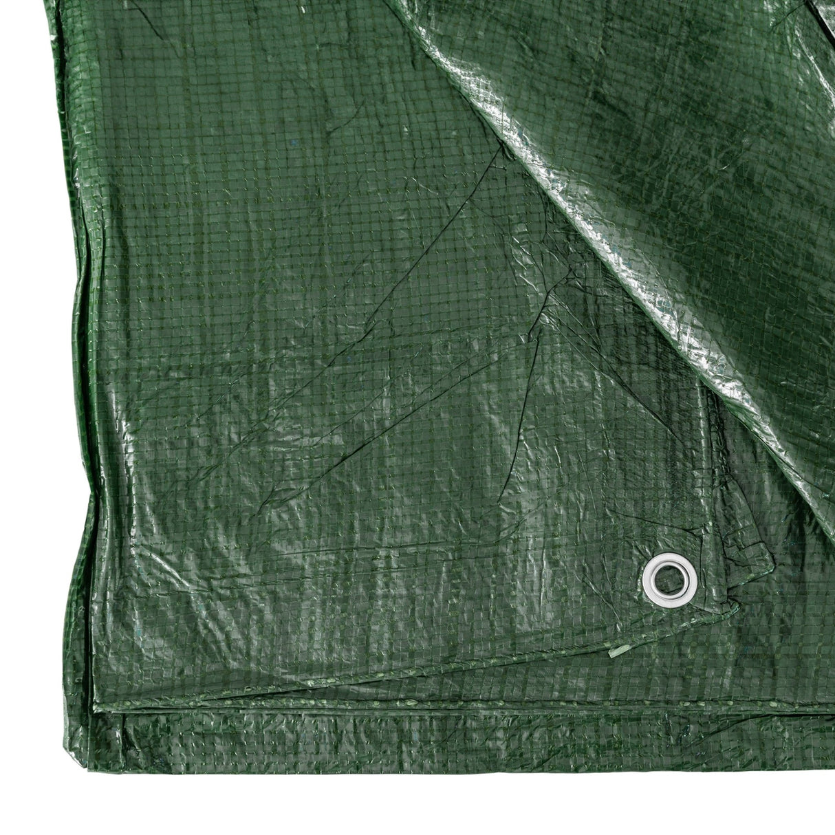 Green S-Grade Tarpaulin with 10 Metres of 6mm Bungee Rope