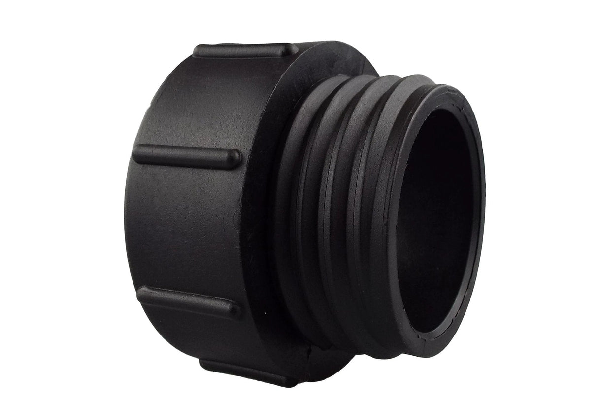IBC 2” BSPF – S60X6 Cap with S60X6 – ½” BSPF Cap and Brass Bib Tap 1/2” Barb - Armstrong Cheshire