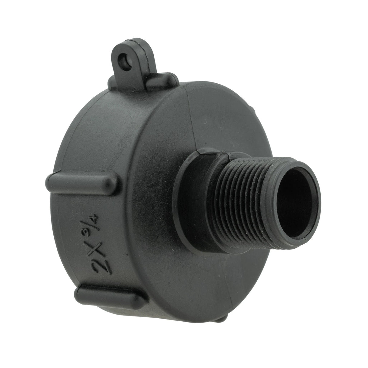 IBC 2” S60X6 Cap with BSPF Thread-Quick Connect Male Valve and Hose Connector 16mm Barb - Armstrong Cheshire