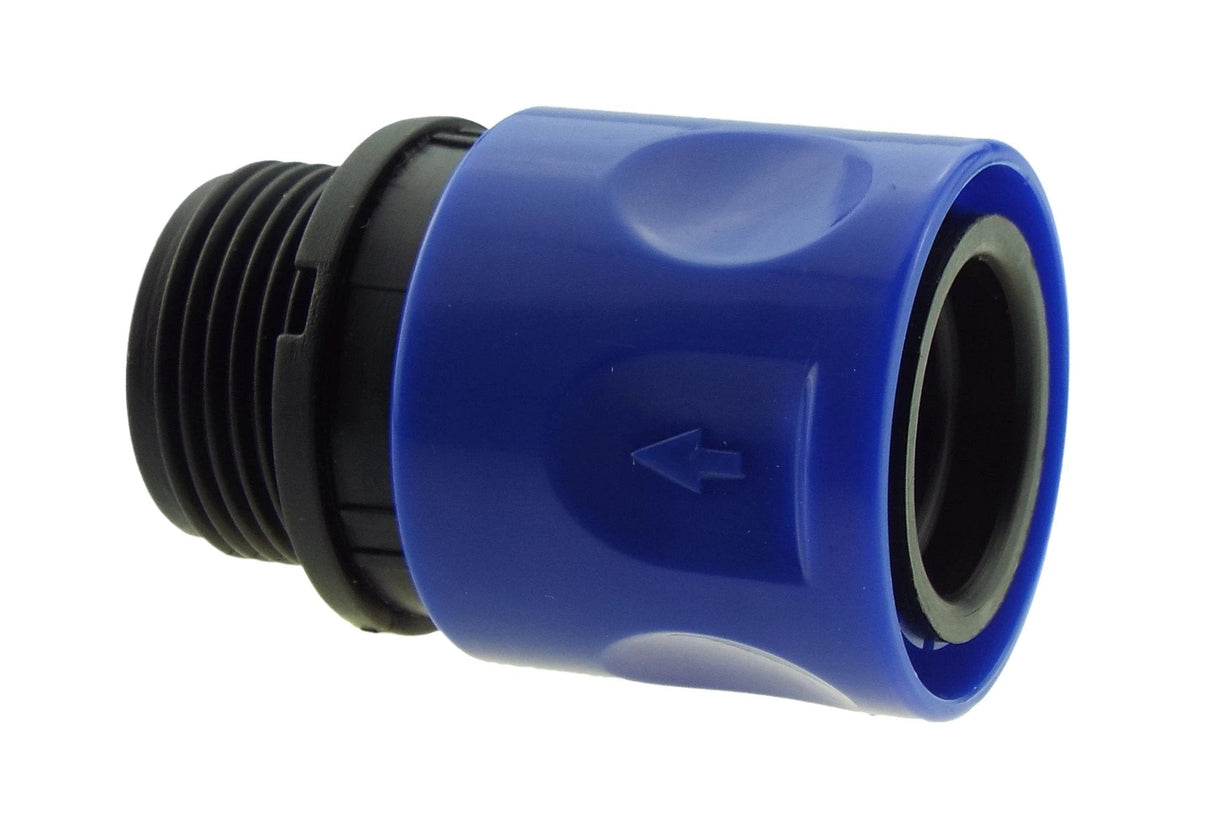 IBC 2” S60X6 Cap with BSPF Thread-Quick Connect Male Valve and Hose Connector 3/4" BSPM - Armstrong Cheshire