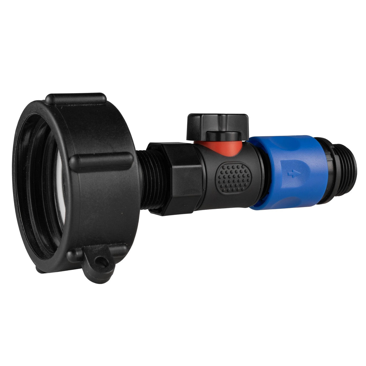 IBC 2” S60X6 Cap with BSPF Thread-Quick Connect Male Valve and Hose Connector 3/4" BSPM - Armstrong Cheshire