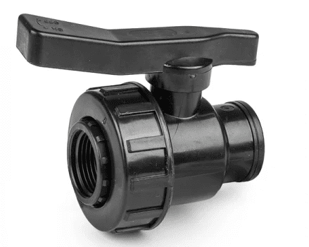 IBC 2” S60X6 Cap with Large Plastic Valve and Geka Type Fitting - Armstrong Cheshire