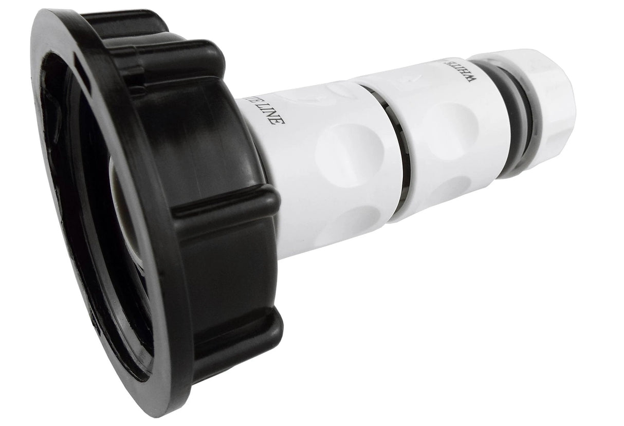 IBC 2” S60X6 Cap with Threaded Hose Fitting, Double Male and Hose Connector WL - Armstrong Cheshire