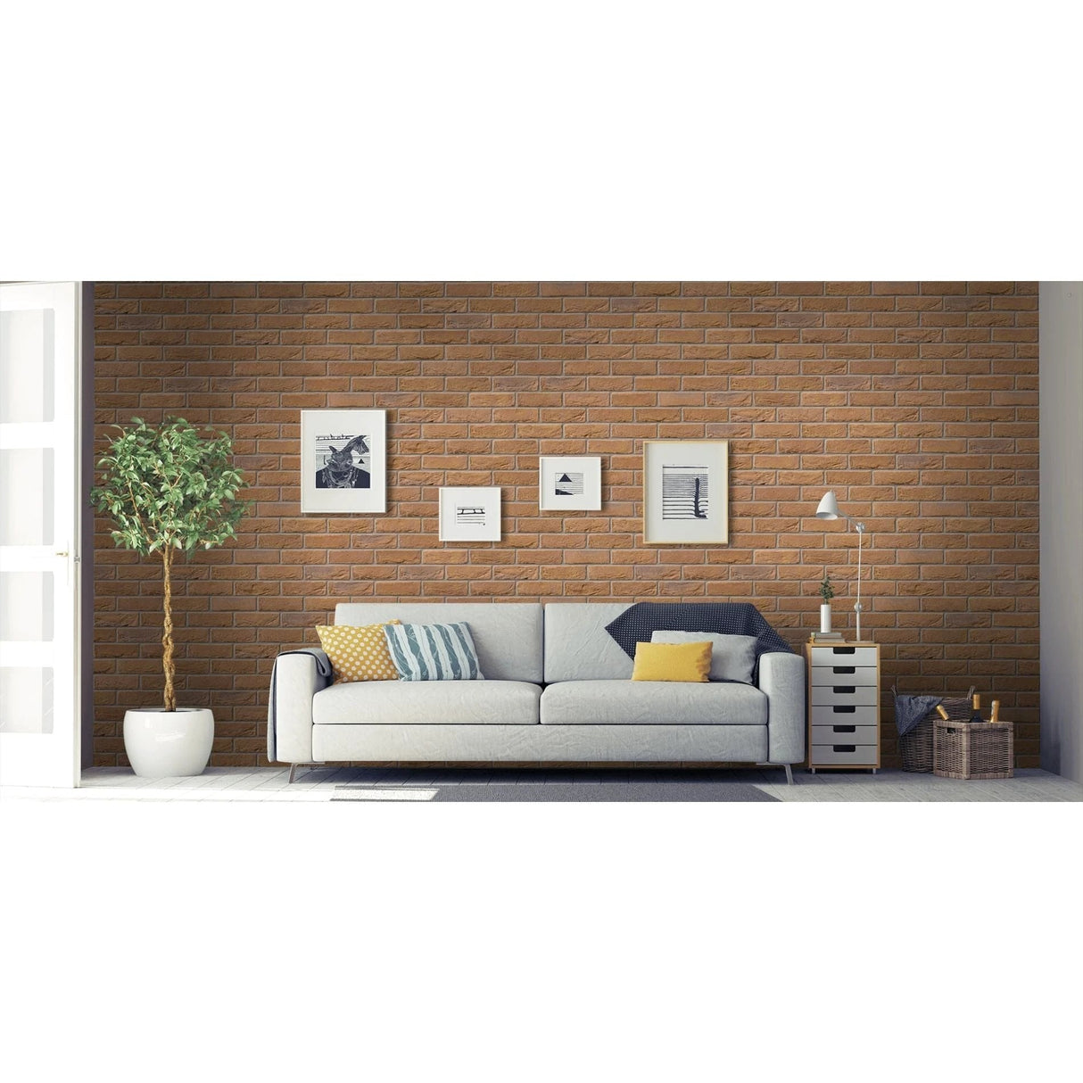 Ibstock Bradgate Harvest Antique Brick 65mm - Armstrong Cheshire