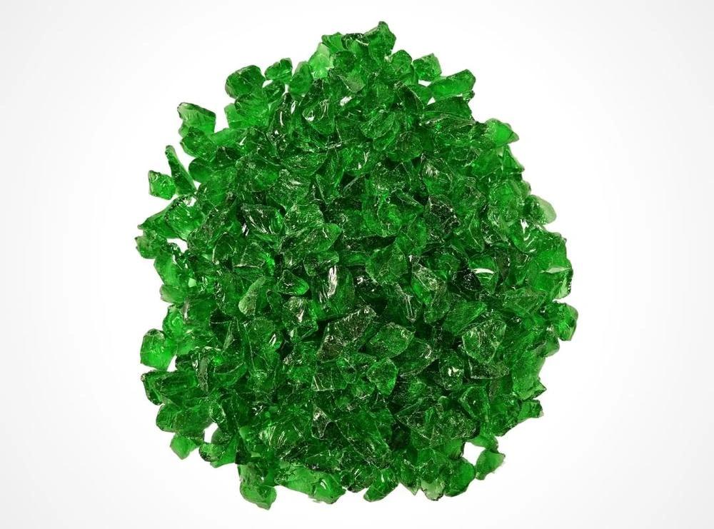 Jade Green Tumbled Glass Chippings 10-20mm - Armstrong Cheshire
