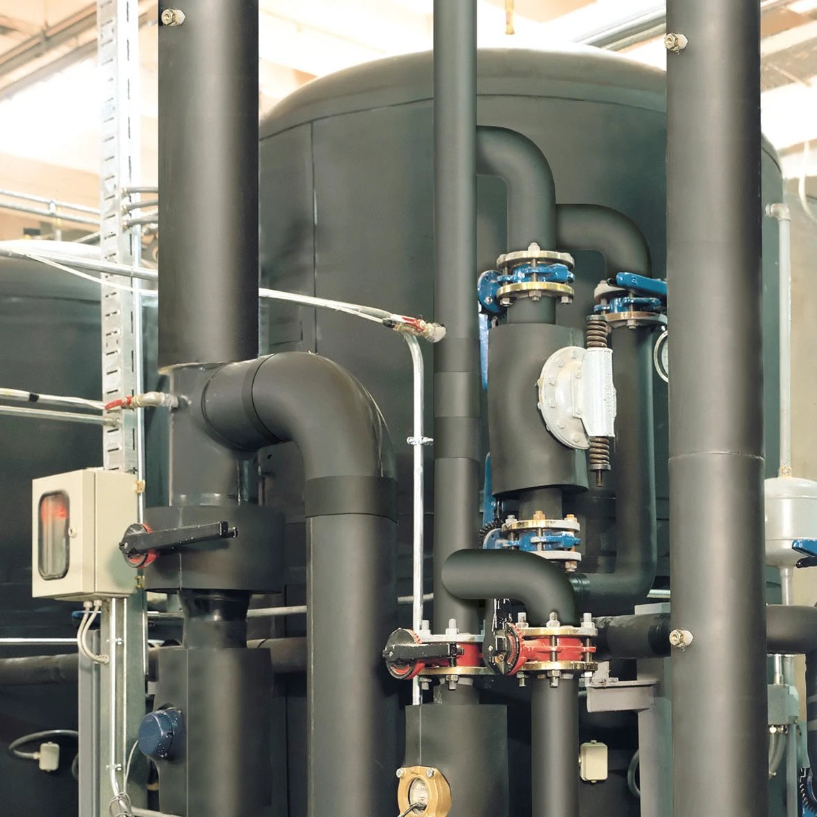 K-Flex Self-Seal Pipe Insulation 2m Length High-Efficiency Class 0 Rubber - Armstrong Cheshire