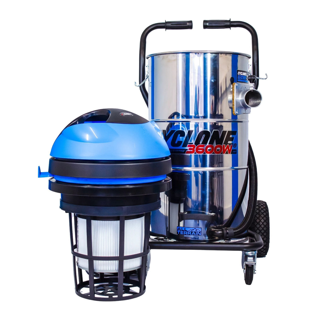 Kiam CYCLONE® All Terrain Gutter Vacuum System 3600W 100L Stainless Steel - Armstrong Cheshire