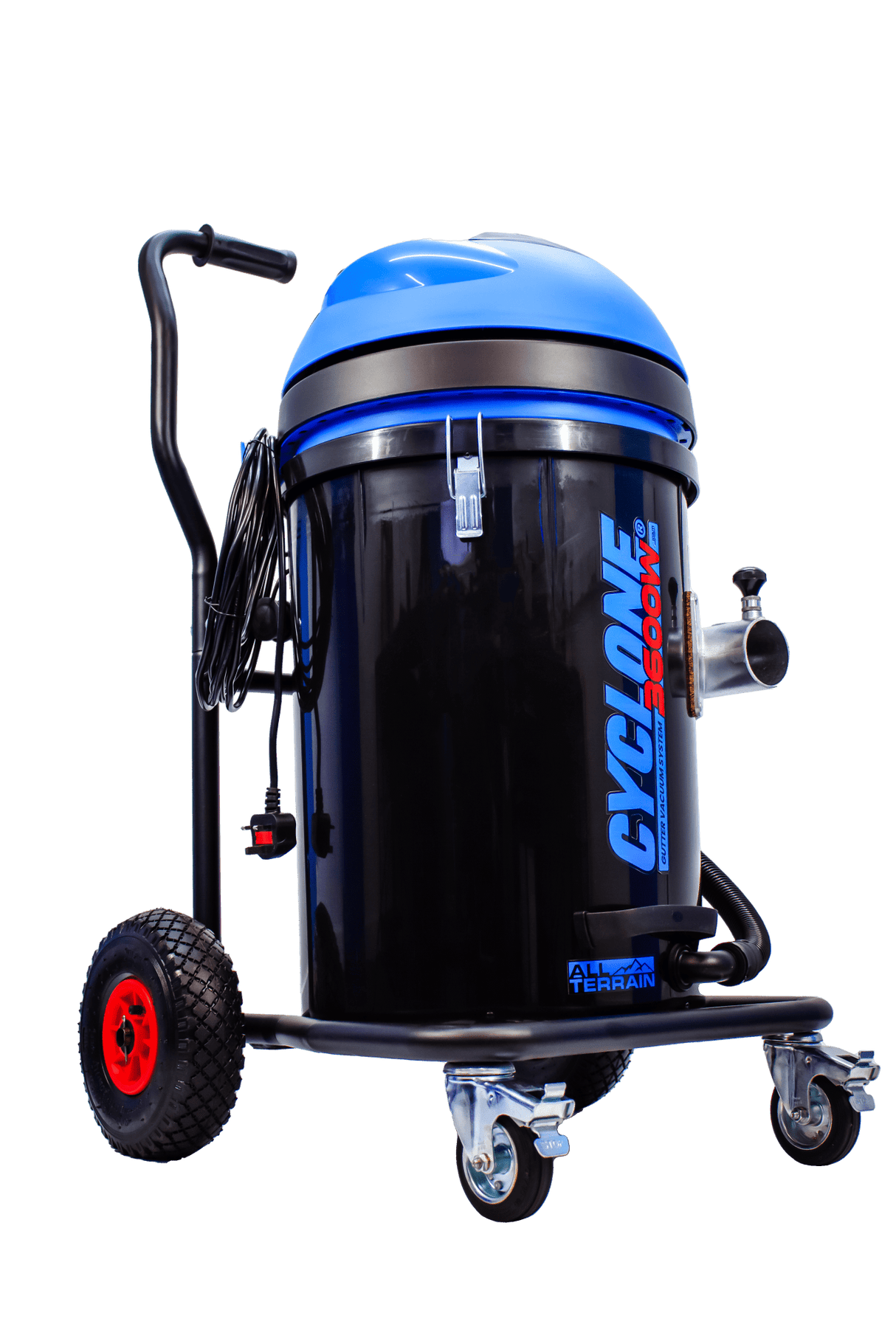 Kiam CYCLONE® All Terrain Gutter Vacuum System 3600W 76L Polypropylene (Black) - Armstrong Cheshire