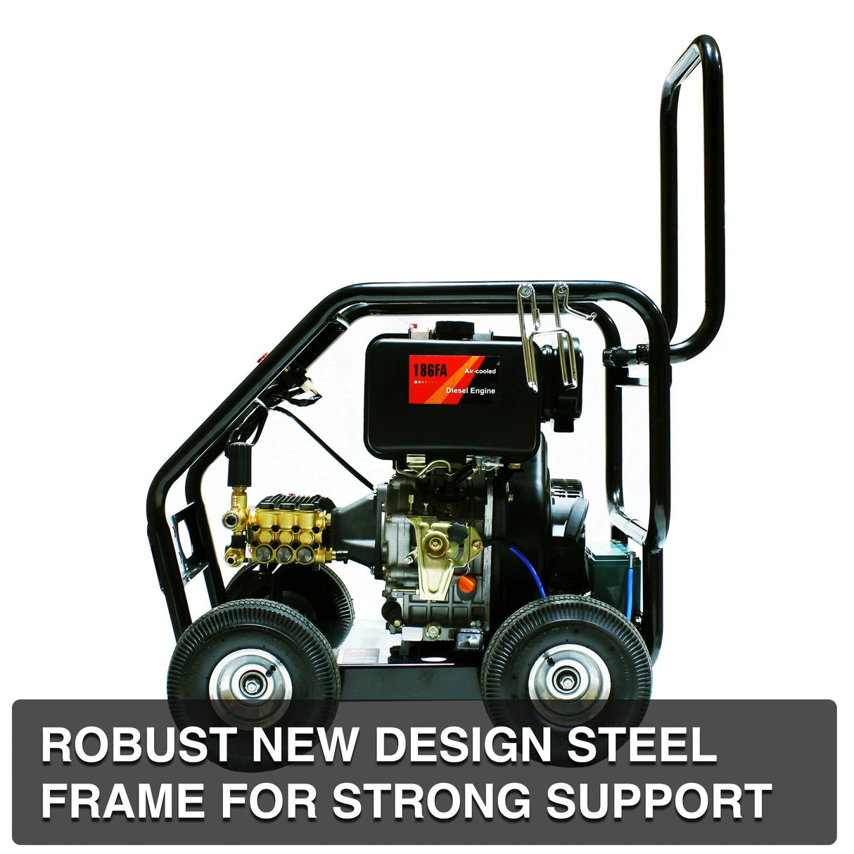 Kiam KM3600DX Industrial Diesel Pressure Washer (10HP) - Armstrong Cheshire