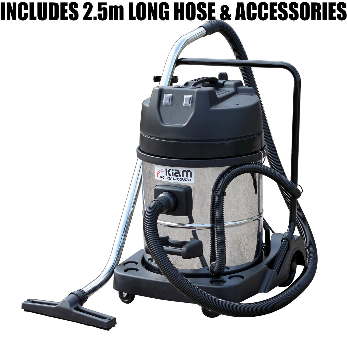 Kiam KV60-2 2400W Twin Motor Industrial Wet and Dry Vacuum Cleaner - Armstrong Cheshire