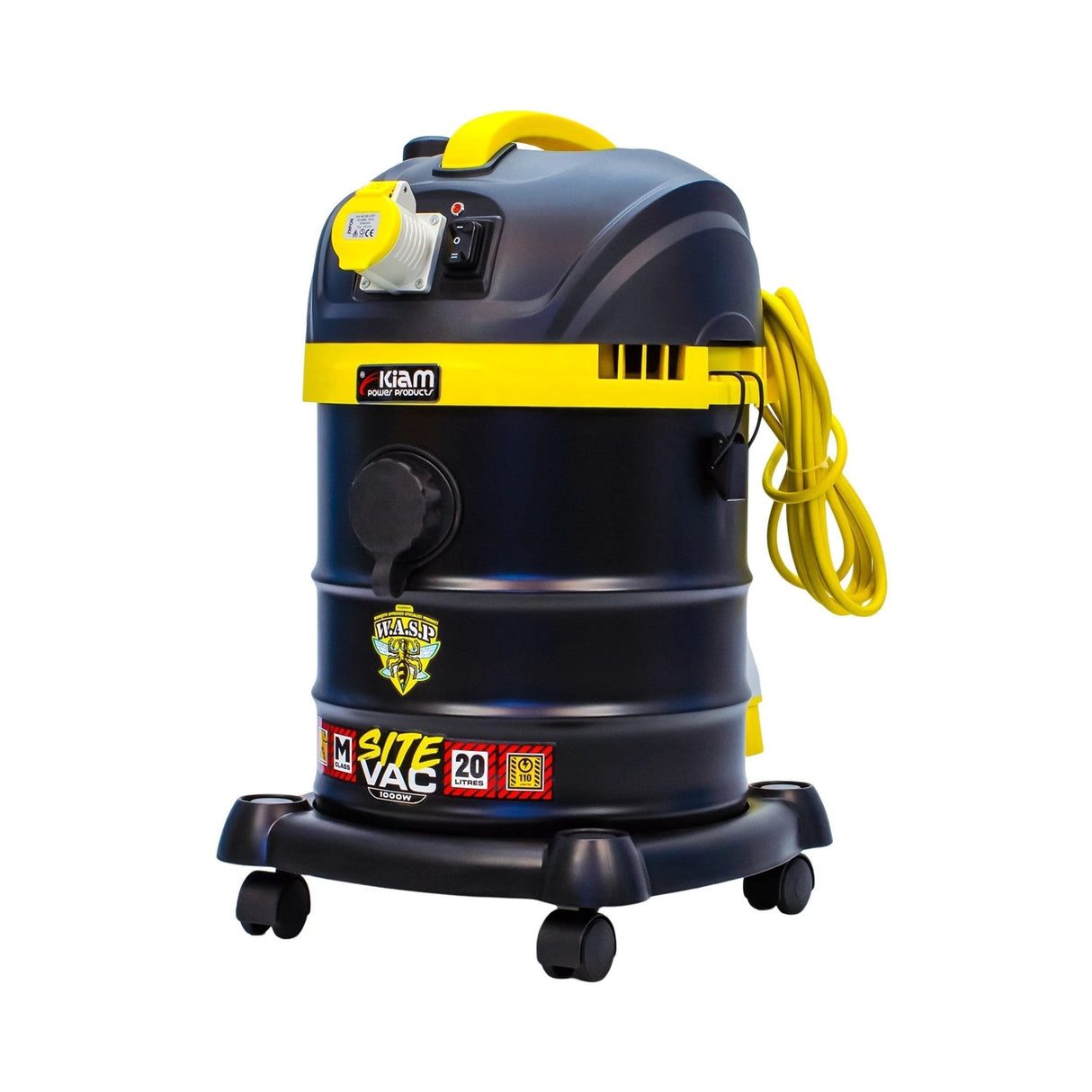 Kiam SiteVac 110V M-Class 1000W Vacuum Cleaner 20L W.A.S.P - Armstrong Cheshire
