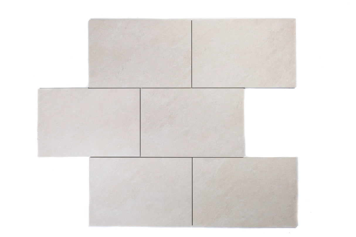Luzia Porcelain Paving Cloud White Outdoor Tiles - Armstrong Cheshire